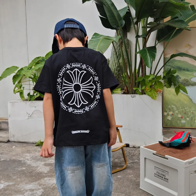【100-160cm】着心地良い 絶対流行 夏 カジュアル プリント オーバーサイズ 通気性 快適 Ｔシャツ