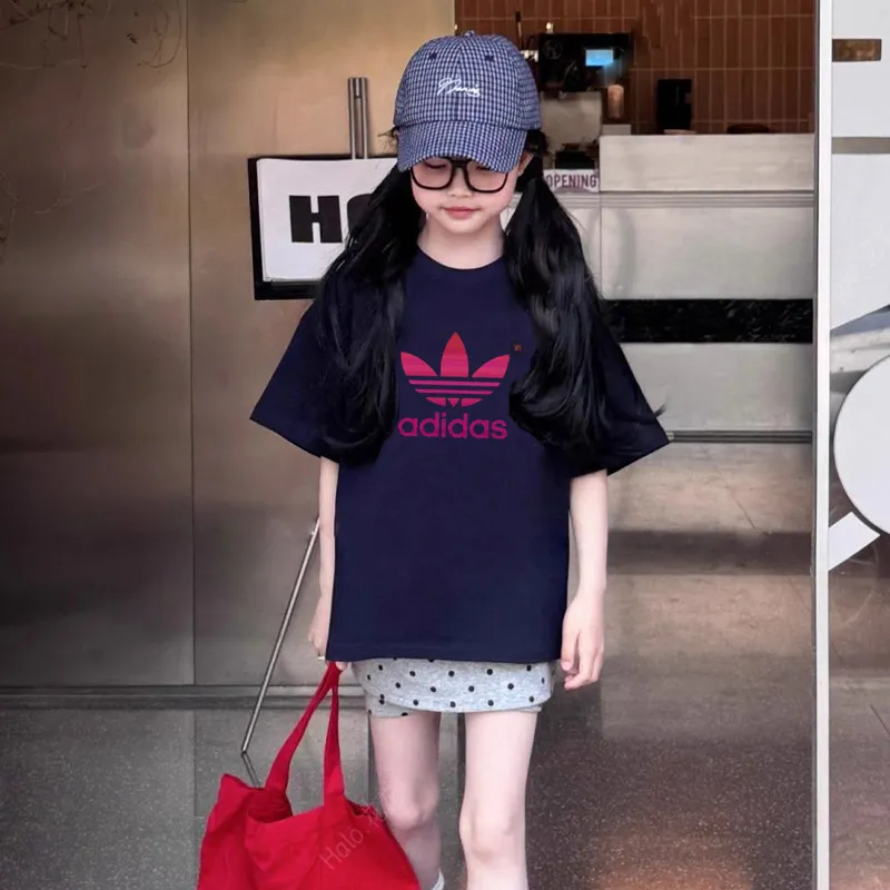 【90-160cm】オシャレ度高め 注目度UP カジュアル 合わせやすい 女の子 半袖 Ｔシャツ