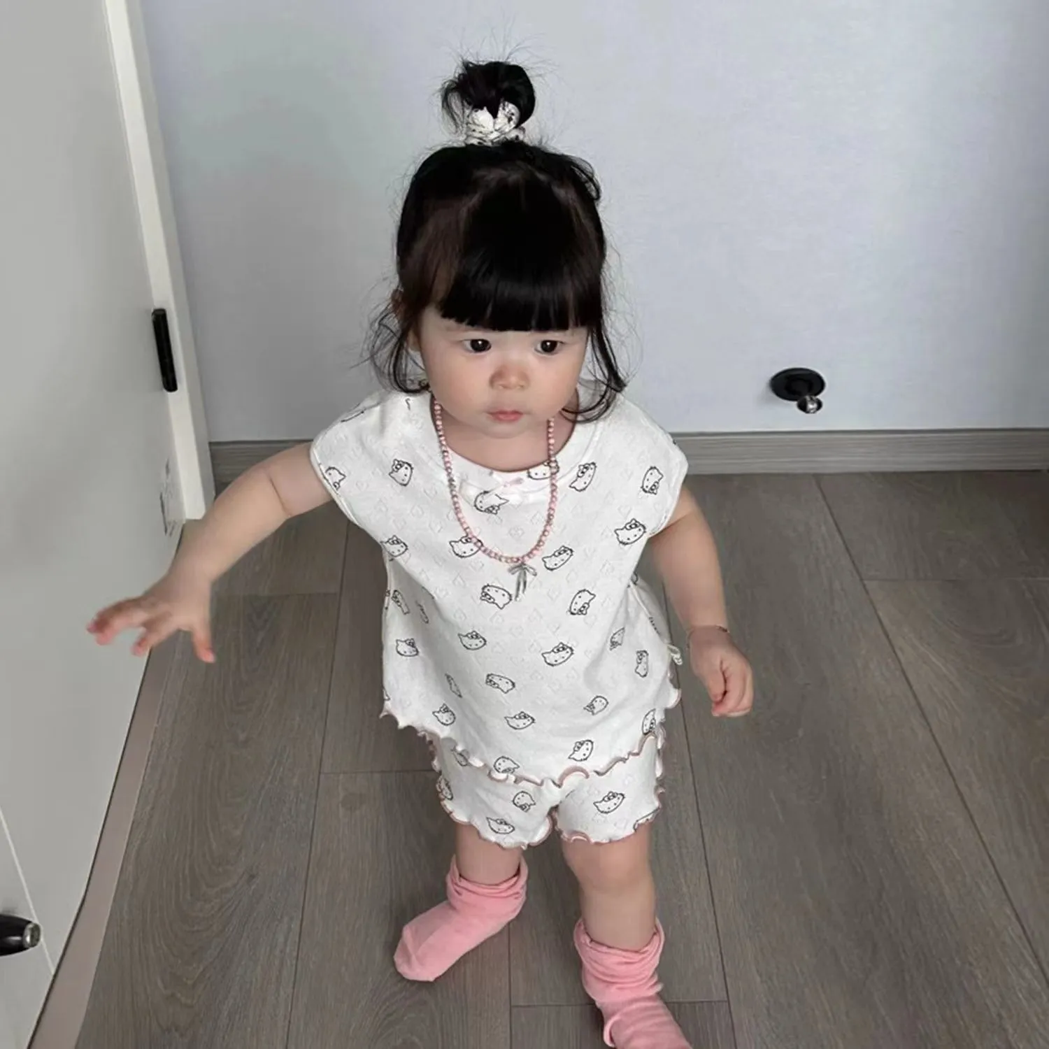 【80-140cm】みんなが選んでる かわいい 動きやすい 女の子 おうち時間に ルームウェア