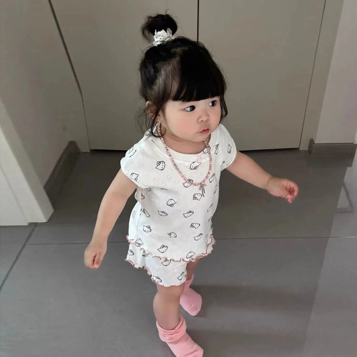 【80-140cm】みんなが選んでる かわいい 動きやすい 女の子 おうち時間に ルームウェア