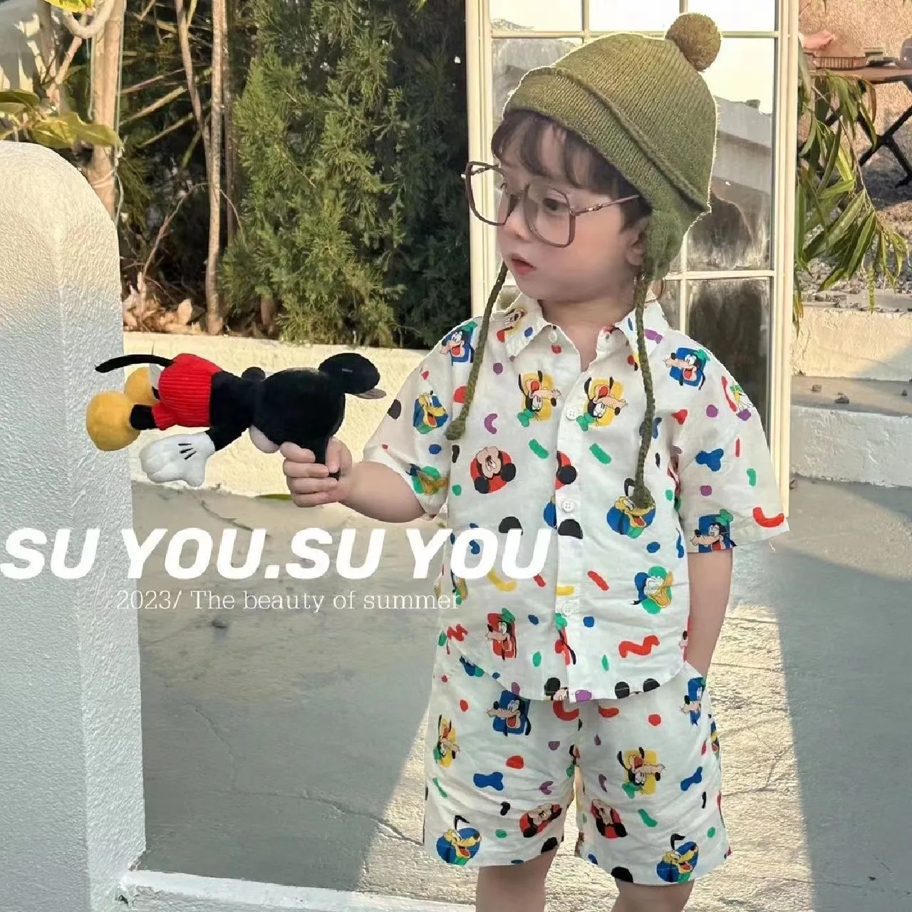 【100-160cm】プチプラなのに高見え 韓国風 トレンド感 キャラクター 男の子 ルームウェア