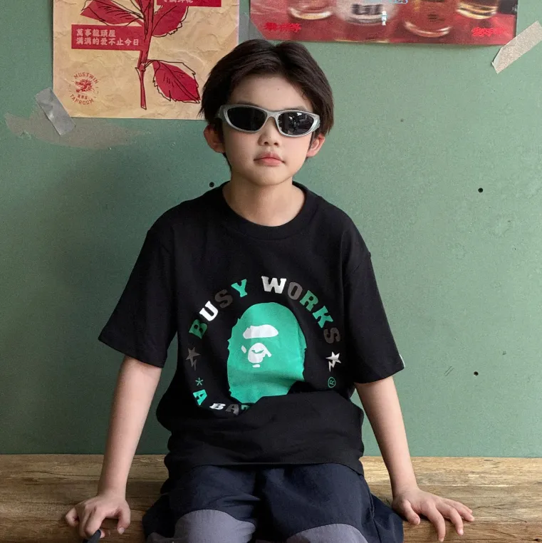 【90-160cm】着回し力抜群 爆売れ中 カッコイイ カジュアル  着やすい 男の子 半袖 Ｔシャツ
