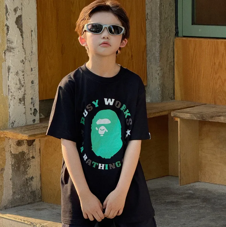 【90-160cm】着回し力抜群 爆売れ中 カッコイイ カジュアル  着やすい 男の子 半袖 Ｔシャツ