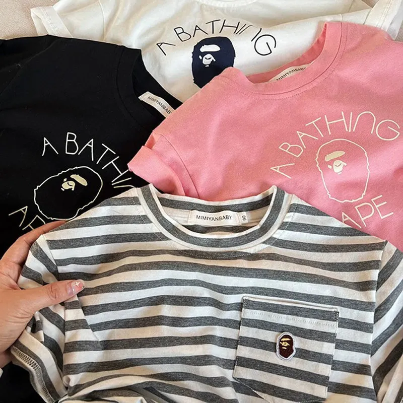 【80-150cm】絶対見逃さないで 大人気 カジュアル 多色展開 合わせやすい 半袖 Ｔシャツ