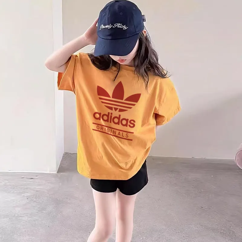 【90-160cm】着回し力抜群 通気性 トレンド  おすすめ  着心地良い 女の子  半袖 Ｔシャツ