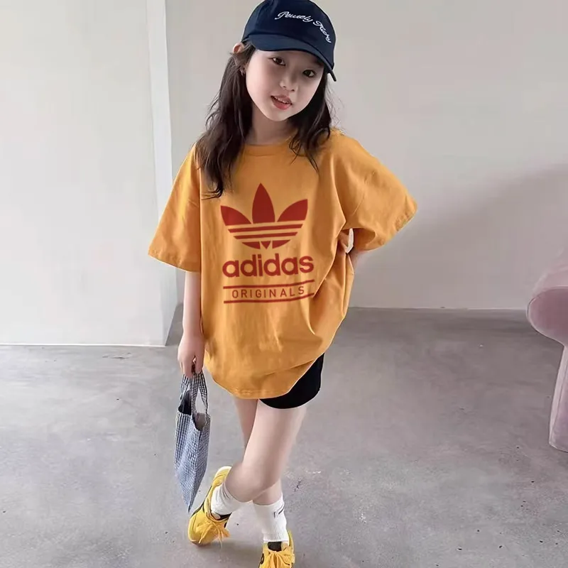 【90-160cm】着回し力抜群 通気性 トレンド  おすすめ  着心地良い 女の子  半袖 Ｔシャツ