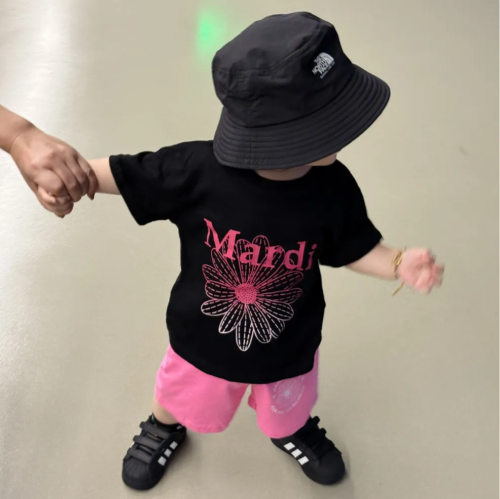 【80-160cm】二点セット よく売れる 大活躍 トレンド 着やすい 半袖Ｔシャツ＋ショートパンツ セットアップ