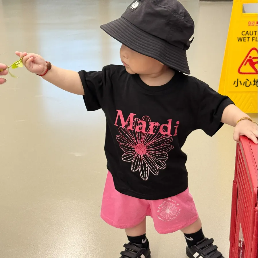 【80-160cm】二点セット よく売れる 大活躍 トレンド 着やすい 半袖Ｔシャツ＋ショートパンツ セットアップ