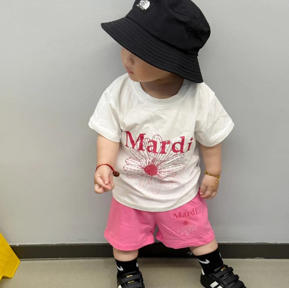 【80-160cm】二点セット 好感度100％ 爆売れ中 トレンド 快適 半袖Ｔシャツ＋ショートパンツ セットアップ