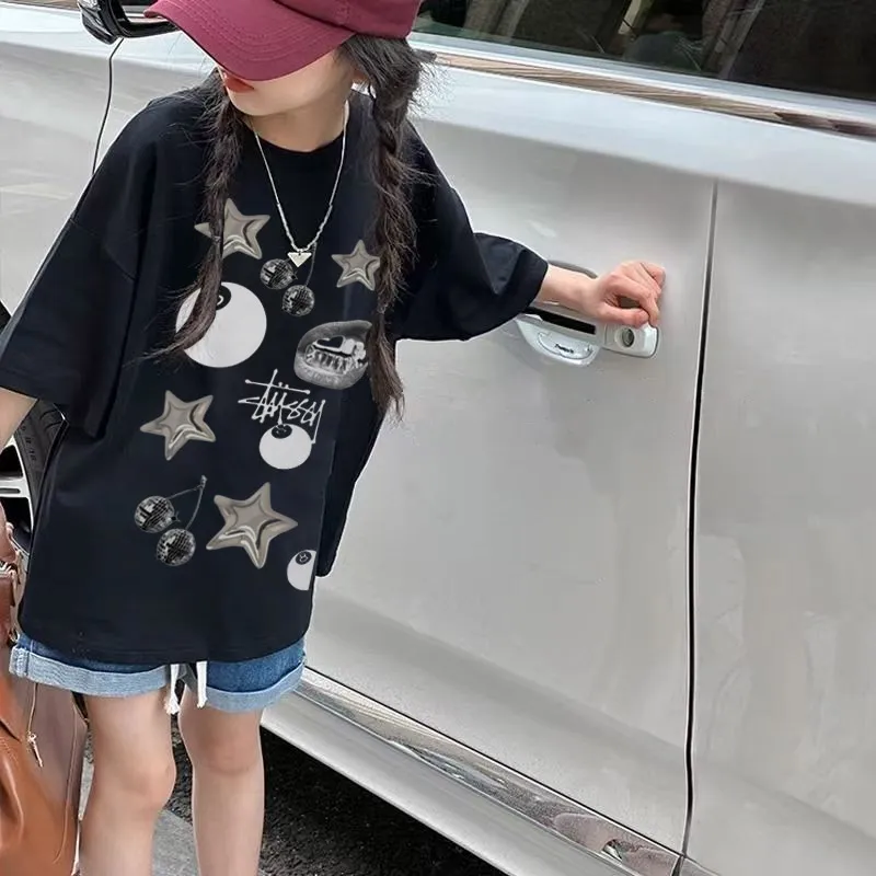【90-160cm】オシャレ度高め 爆売れ中 カジュアル  着心地抜群 女の子 半袖 Ｔシャツ