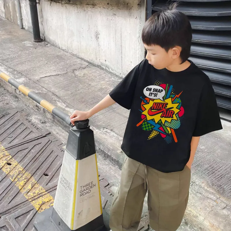 【90-160cm】カッコイイ 絶対欲しい 高品質 着せやすい 着心地良い 半袖 Ｔシャツ
