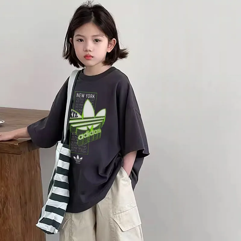 【90-160cm】着回し力抜群 通気性 トレンド  おすすめ  着心地良い 女の子  半袖 Ｔシャツ
