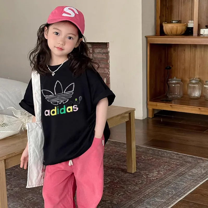 【90-160cm】絶対欲しい 爆売れ中 シンプル 可愛い 合わせやすい 女の子 半袖 Ｔシャツ
