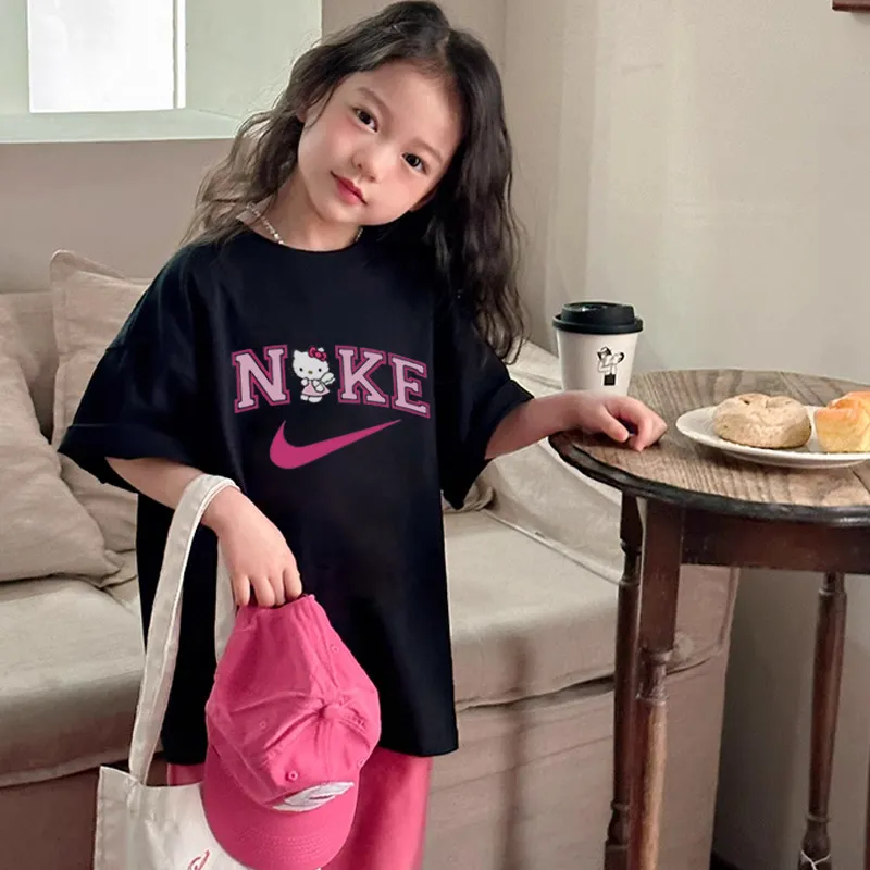 【90-160cm】好感度100％  大活躍 おしゃれ 可愛い カジュアル 女の子 半袖 Ｔシャツ