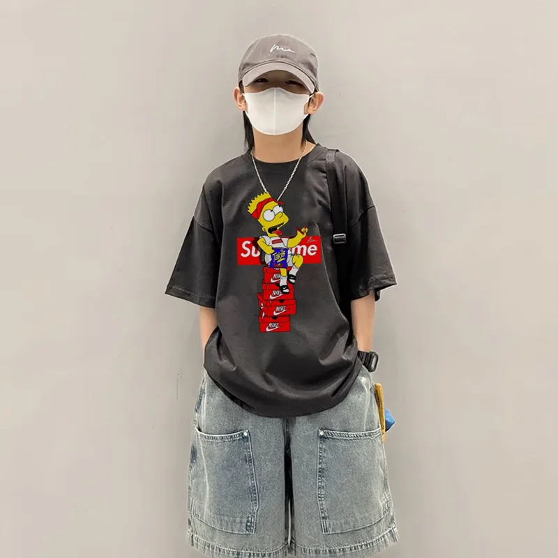 【90-160cm】今季大注目 人気爆発 快適  着心地良い 男の子  半袖 Ｔシャツ