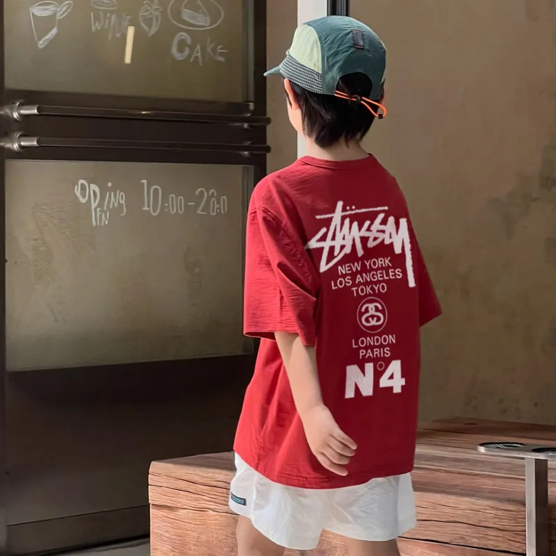 【90-160cm】カッコイイ 絶対欲しい 高品質 着せやすい 着心地良い 半袖 Ｔシャツ