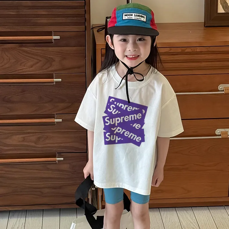 【90-160cm】絶対欲しい 高品質 シンプル  おすすめ  気質いい 女の子  半袖 Ｔシャツ