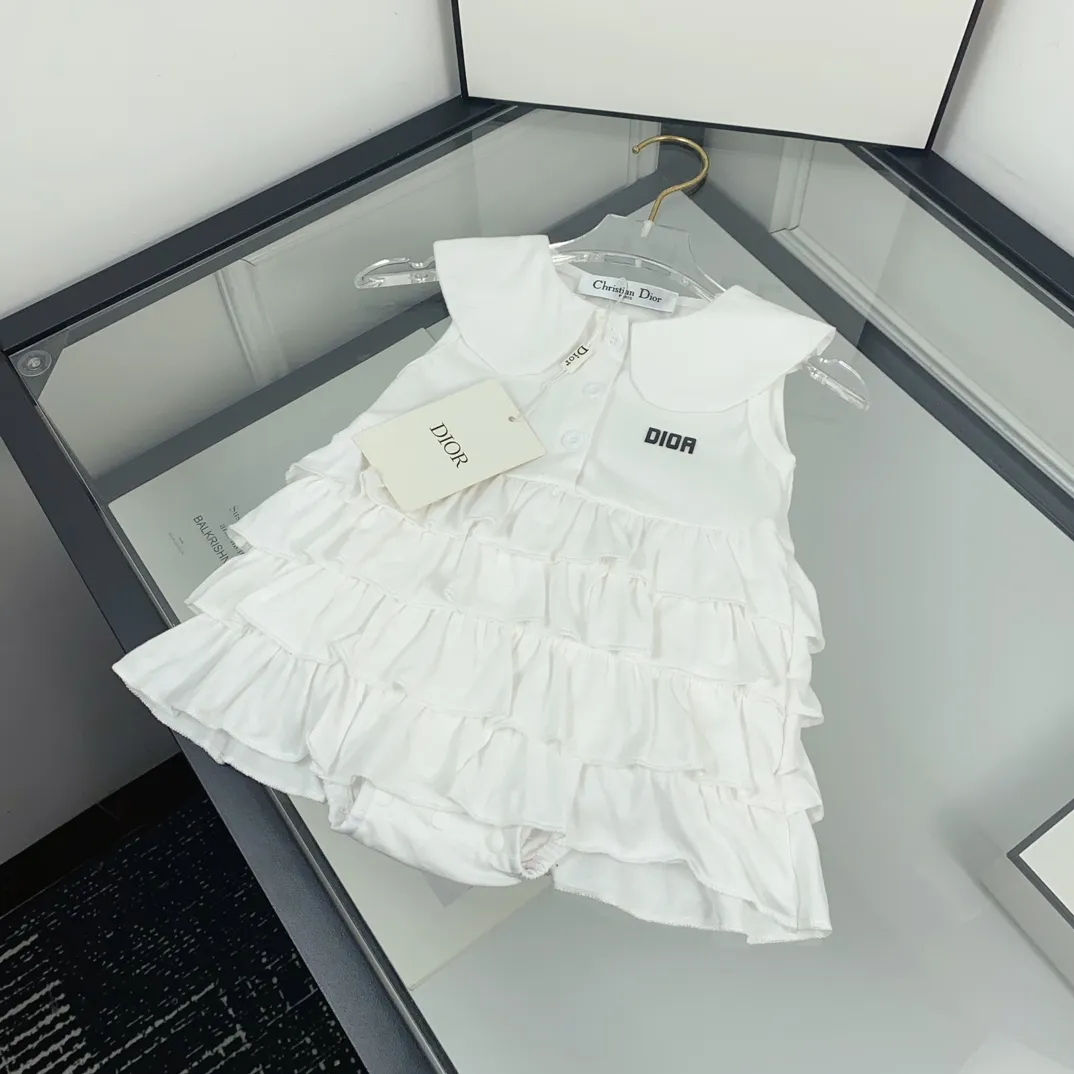 【66-100cm】絶対欲しい 品質満点 オシャレ 可愛い  丸襟 ベビー ノースリーブ ワンピース　