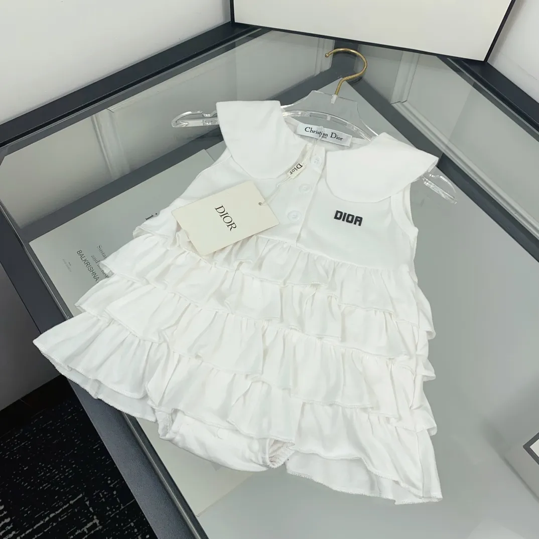 【66-100cm】絶対欲しい 品質満点 オシャレ 可愛い  丸襟 ベビー ノースリーブ ワンピース　