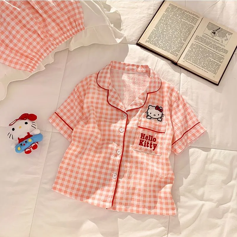 【90-160cm】絶対欲しい 爆売れ中 チェック柄 可愛い 女の子 半袖Ｔシャツ+ショートパンツ ルームウェイ
