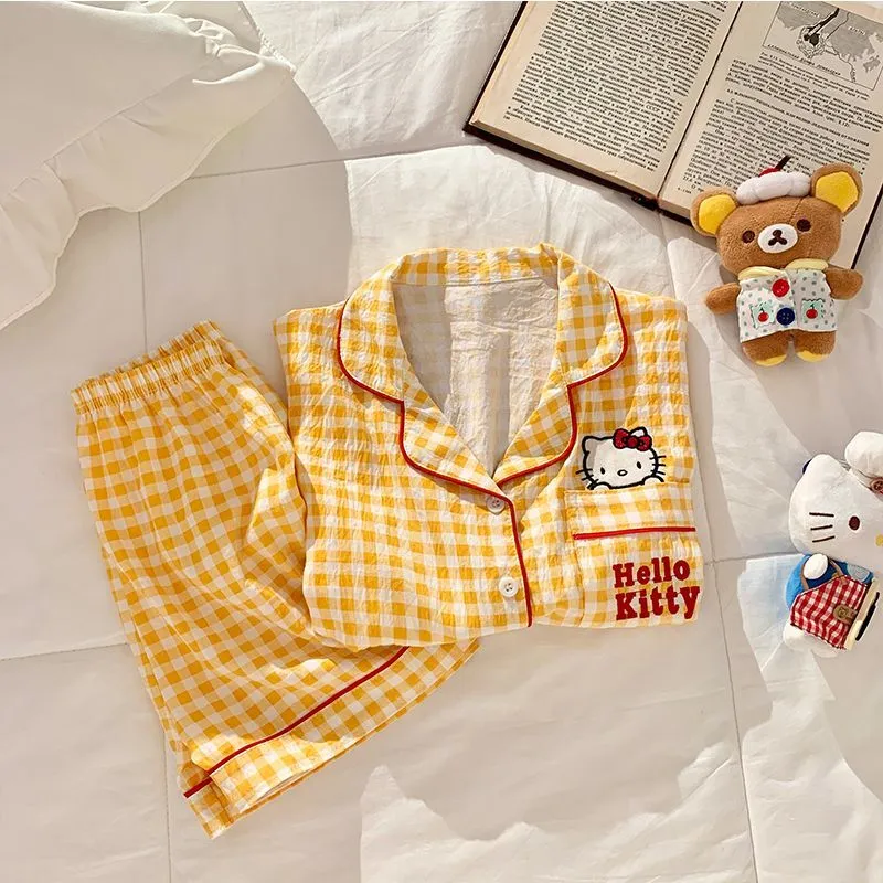 【90-160cm】絶対欲しい 爆売れ中 チェック柄 可愛い 女の子 半袖Ｔシャツ+ショートパンツ ルームウェイ