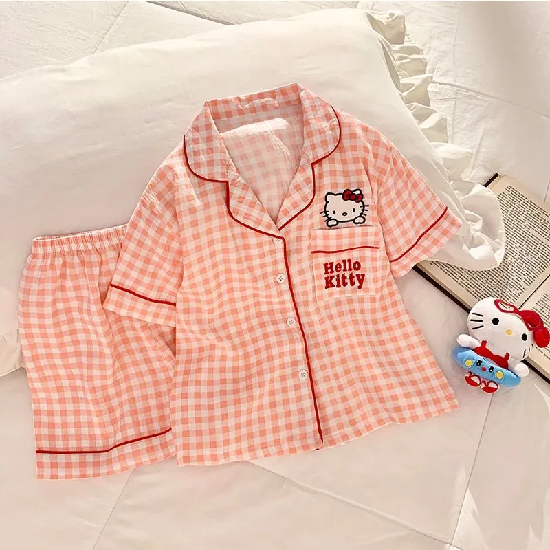 【90-160cm】絶対欲しい 爆売れ中 チェック柄 可愛い 女の子 半袖Ｔシャツ+ショートパンツ ルームウェイ