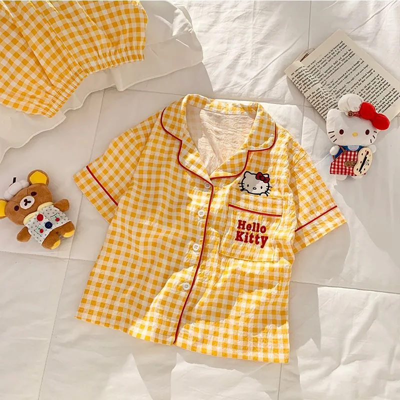 【90-160cm】絶対欲しい 爆売れ中 チェック柄 可愛い 女の子 半袖Ｔシャツ+ショートパンツ ルームウェイ