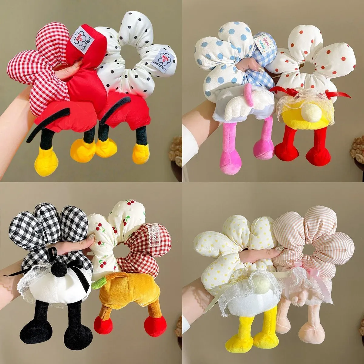 姉妹おそろいもおすすめ キュート かわいさ満点  伸縮性あり ヘアアクセサリー ヘアゴム
