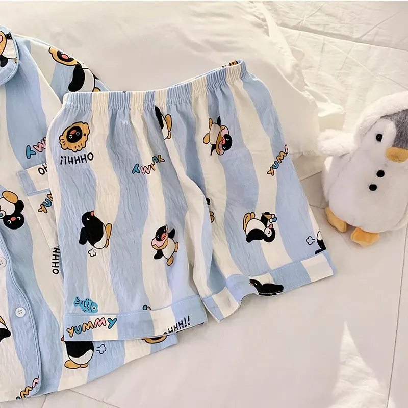 【100-160cm】キュートなデザイン 通気性抜群 ふんわり軽い着心地 ゼットアップ ルームウェア
