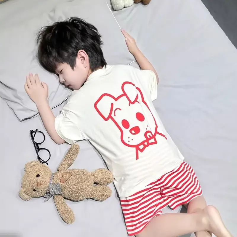 【90-140cm】肌に優しい ゴム入りウエスト 夏にぴったり ゆったり ゼットアップ ルームウェア