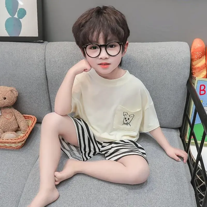 【90-140cm】肌に優しい ゴム入りウエスト 夏にぴったり ゆったり ゼットアップ ルームウェア