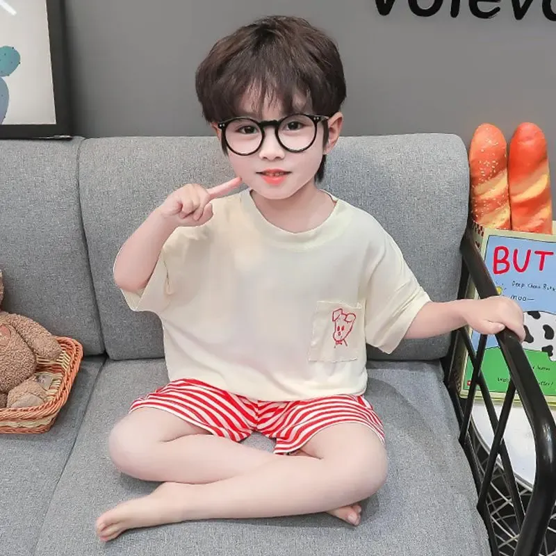 【90-140cm】肌に優しい ゴム入りウエスト 夏にぴったり ゆったり ゼットアップ ルームウェア
