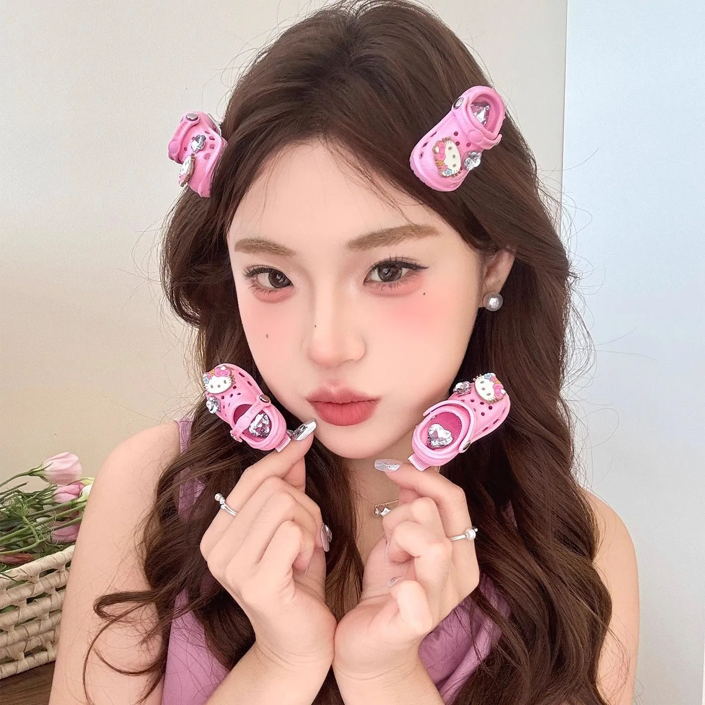 遊び心たっぷり キュート 個性的 おもしろ 髪に優しい ヘアアクセサリー ヘアクリップ