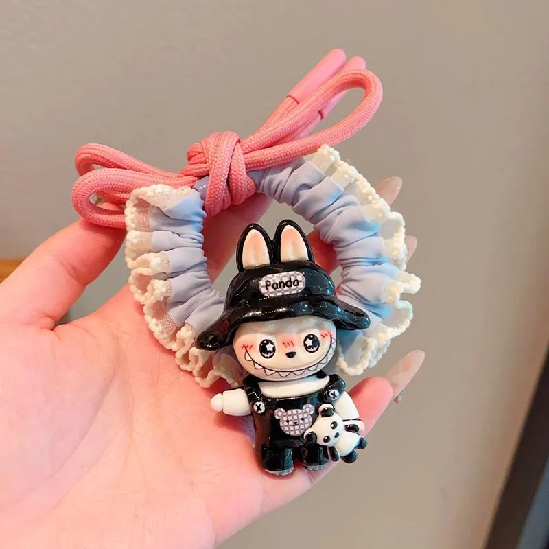 目を奪われる ユニーク キャラクター ヘアアクセサリー シュシュ ヘアゴム