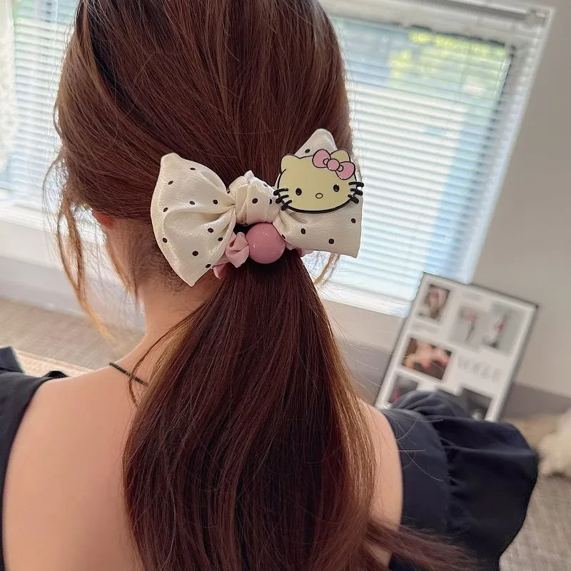 好感度100％ 爆売れ中  デイリー使い ドット柄 可愛い ヘアゴム シュシュ