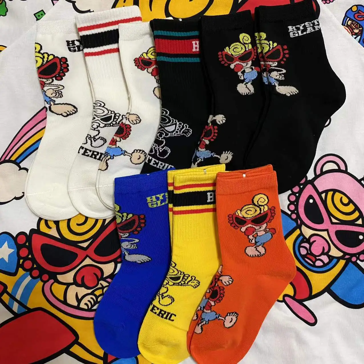 【三足セット】目を奪われる 大注目 カジュアル カラフル 履きやすい キッズ ソックス