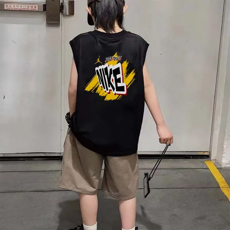 【90-160cm】元気いっぱい カジュアル トレンド  ゆったり 涼しく快適 男の子 タンクトップ