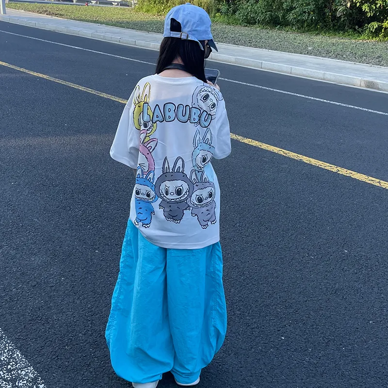 【90-160cm】人気爆発中 かわいさ満点 キャラクター ゆったり 女の子 半袖 Ｔシャツ