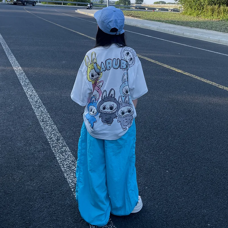 【90-160cm】人気爆発中 かわいさ満点 キャラクター ゆったり 女の子 半袖 Ｔシャツ