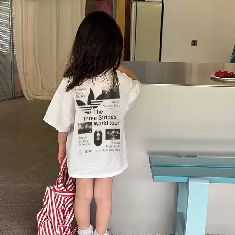 【90-160cm】絶対欲しい 大活躍 トレンド  カジュアル 合わせやすい 女の子 半袖 Ｔシャツ