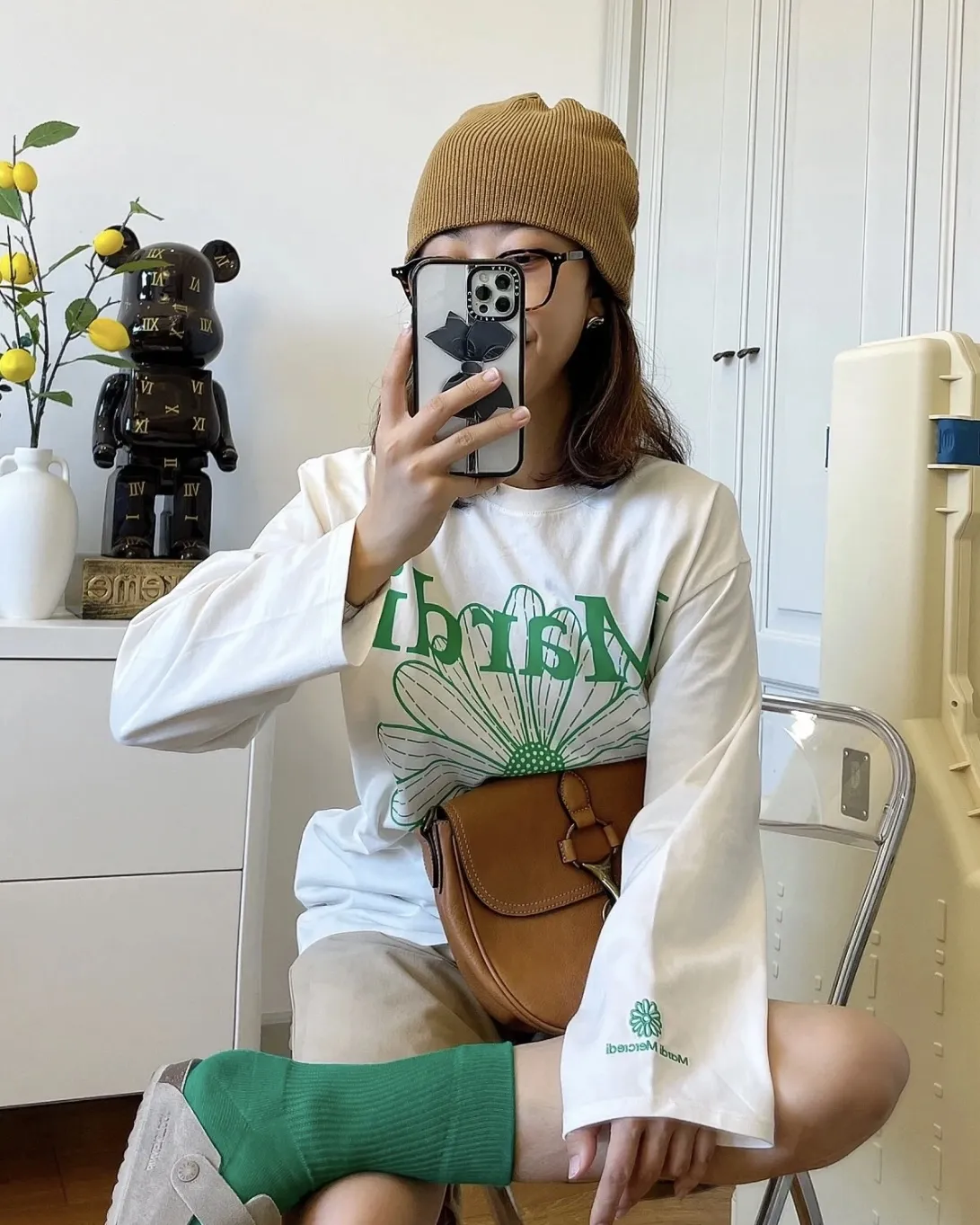 【90-150cm+親サイズ】ママたちに大好評 好感度UP おしゃれ カジュアル 長袖 Ｔシャツ