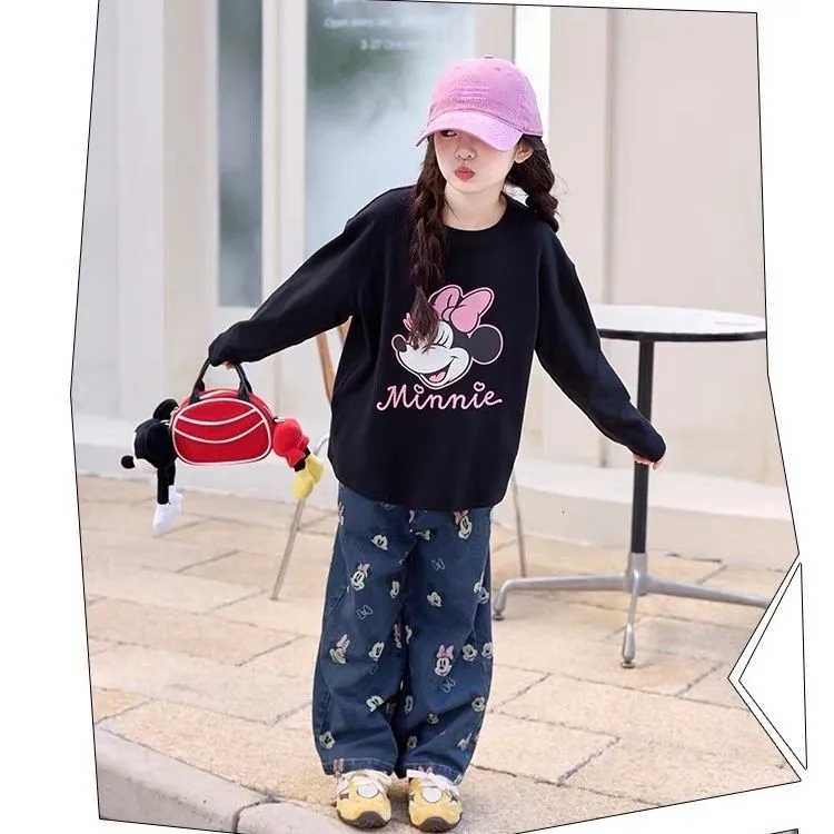 【90-160cm】好感度100％ おしゃれ かわいさ満点 カジュアル 女の子 長袖 Ｔシャツ