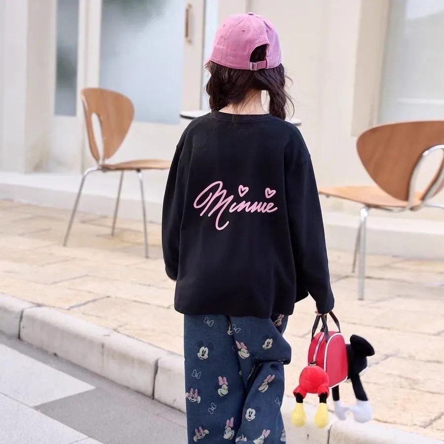【90-160cm】好感度100％ おしゃれ かわいさ満点 カジュアル 女の子 長袖 Ｔシャツ