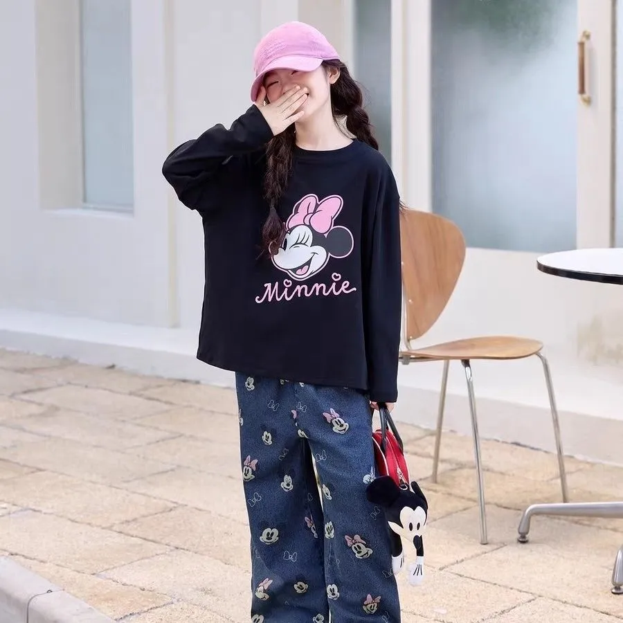 【90-160cm】好感度100％ おしゃれ かわいさ満点 カジュアル 女の子 長袖 Ｔシャツ