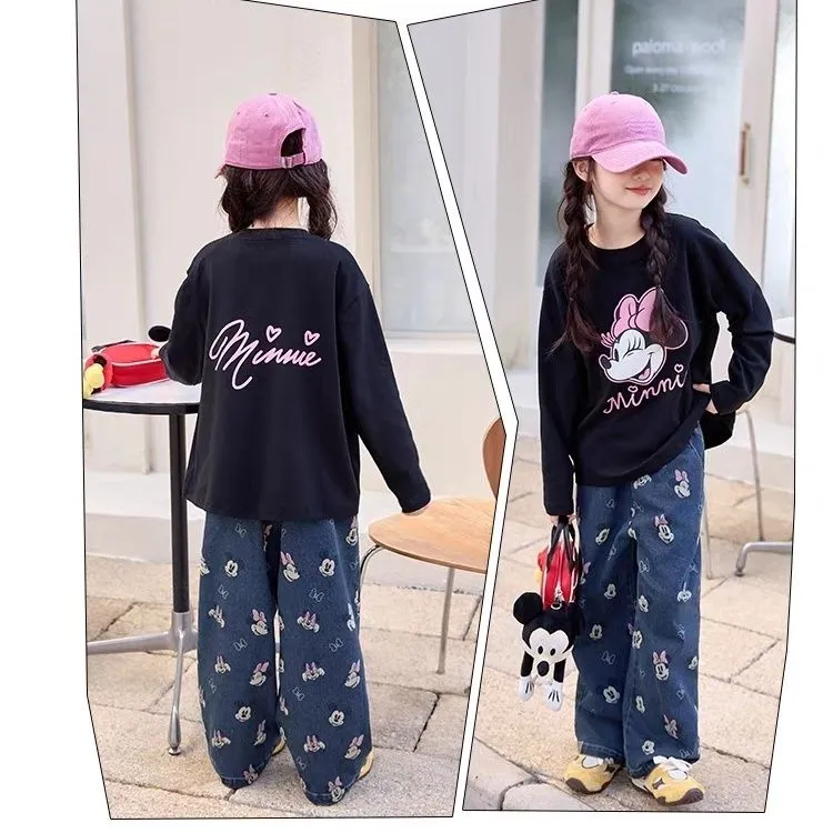 【90-160cm】好感度100％ おしゃれ かわいさ満点 カジュアル 女の子 長袖 Ｔシャツ