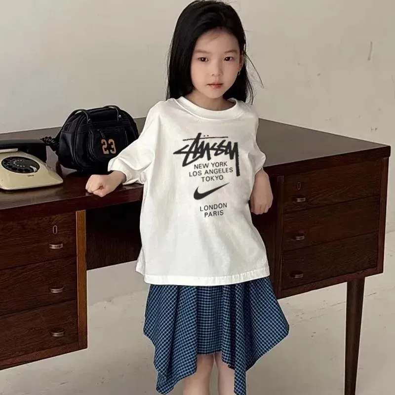 【90-160cm】存在感アップ  売れ筋 おしゃれ カジュアル 女の子 半袖 Ｔシャツ