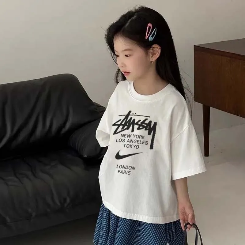 【90-160cm】存在感アップ  売れ筋 おしゃれ カジュアル 女の子 半袖 Ｔシャツ