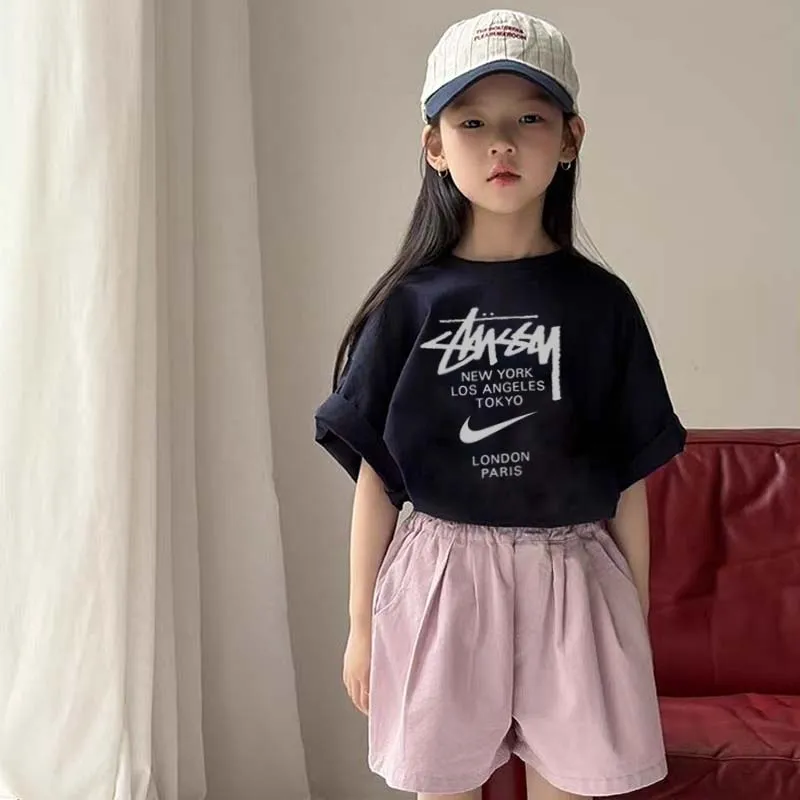 【90-160cm】存在感アップ  売れ筋 おしゃれ カジュアル 女の子 半袖 Ｔシャツ