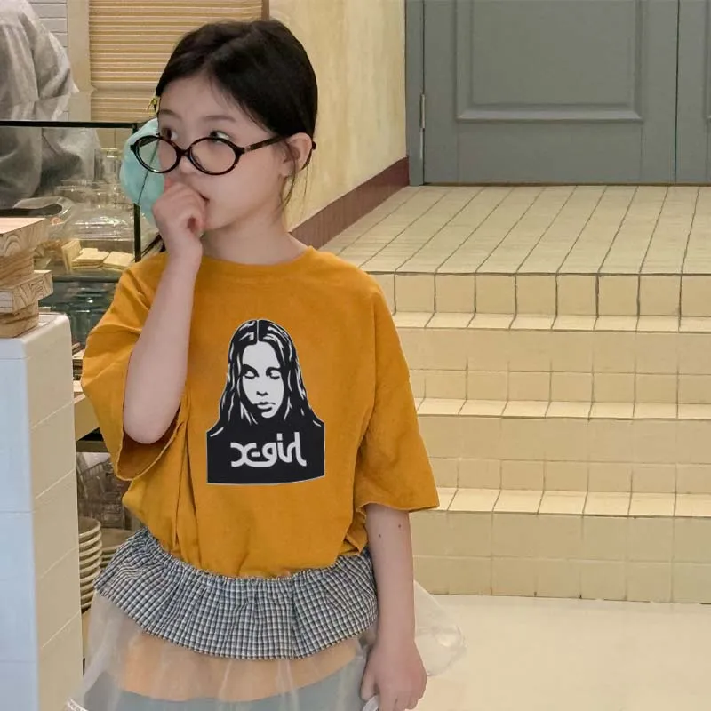 【90-160cm】好感度100％  今季大注目 カジュアル 快適 女の子 半袖 Ｔシャツ