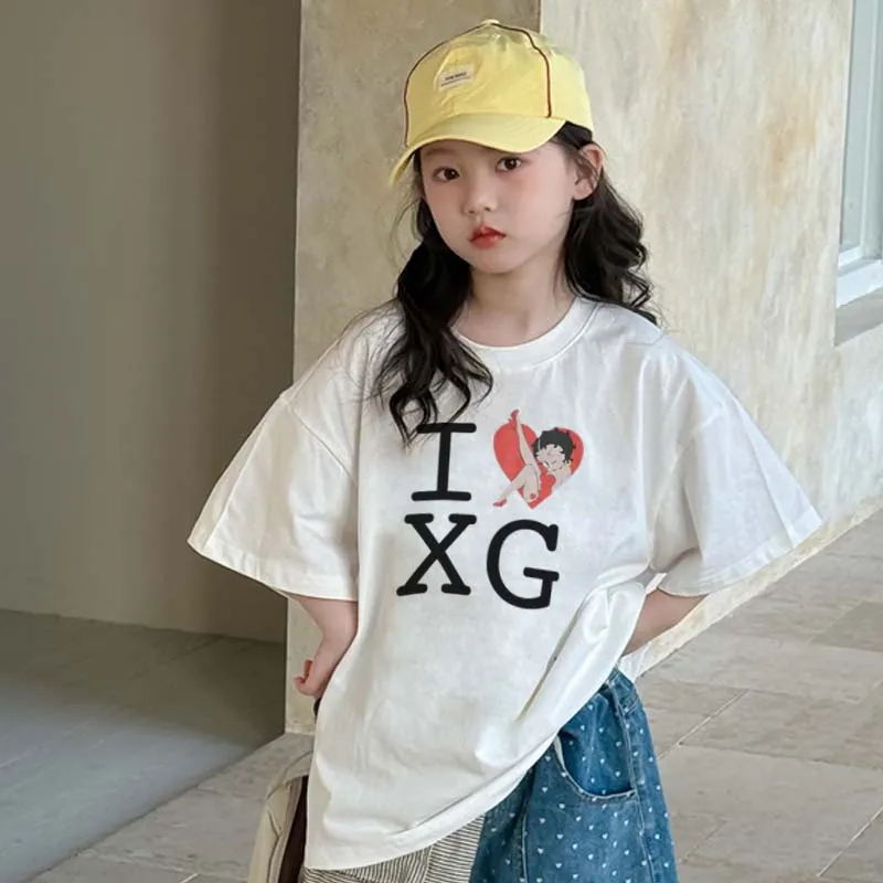 【90-160cm】これを逃す手はない 好感度UP カジュアル トレンド 女の子 半袖 Ｔシャツ